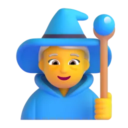 Magierin-Emoji auf Microsoft