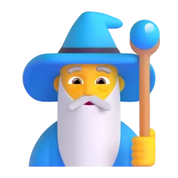 Emoji Homem mago no Microsoft