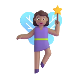 Emoji Hada mujer: tono de piel claro medio en Microsoft