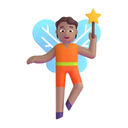 Fairy: Medium-Light Skin Tone emoji on Microsoft