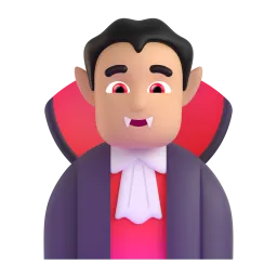 Emoji Vampiro hombre: tono de piel medio en Microsoft