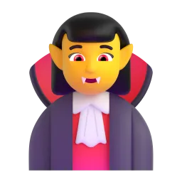 Woman Vampire emoji on Microsoft