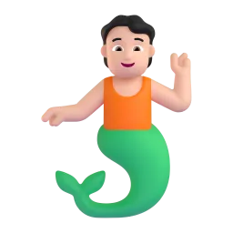 Wassermensch: helle Hautfarbe-Emoji auf Microsoft