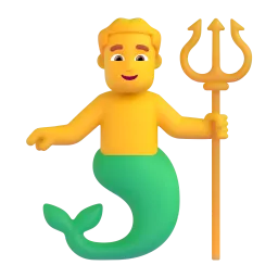 Emoji Duyung jantan pada Microsoft