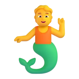 Merperson emoji on Microsoft