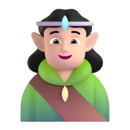 Emoji Elfo: carnagione chiara su Microsoft