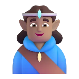 Man Elf: Medium-Light Skin Tone emoji on Microsoft