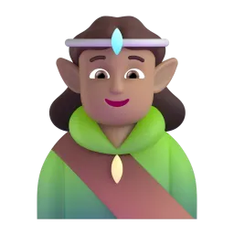 Elf: Medium-Light Skin Tone emoji on Microsoft