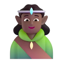 Emoji Elfo: carnagione abbastanza scura su Microsoft