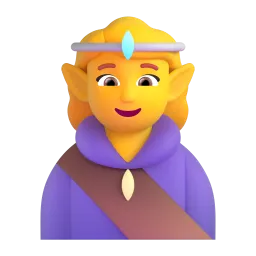 Woman Elf emoji on Microsoft