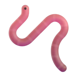 Worm emoji on Microsoft