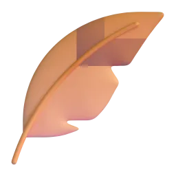 Feather emoji on Microsoft