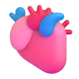 Anatomical Heart emoji on Microsoft
