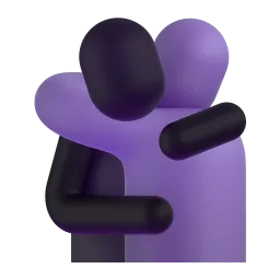 Sich umarmende Personen-Emoji auf Microsoft