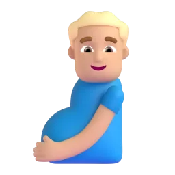 Emoji Uomo incinto: carnagione olivastra su Microsoft