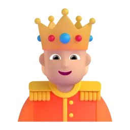 Emoji Orang memakai mahkota: ton kulit sederhana pada Microsoft