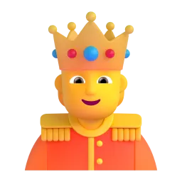 Emoji Persona con corona su Microsoft