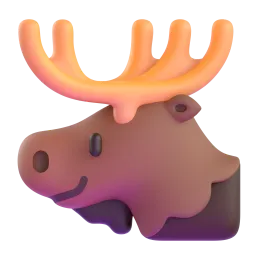 Emoji Moose pada Microsoft