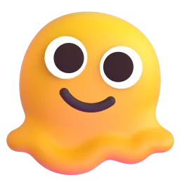 Schmelzendes Gesicht-Emoji auf Microsoft