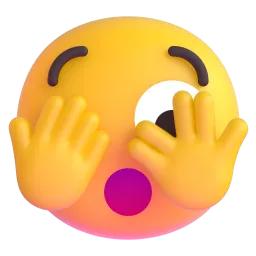 Face with Peeking Eye emoji on Microsoft
