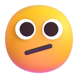 Face with Diagonal Mouth emoji on Microsoft