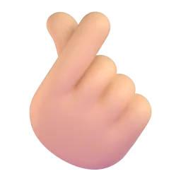אימוג'י קליק באצבעות: גוון עור בינוני ב-Microsoft