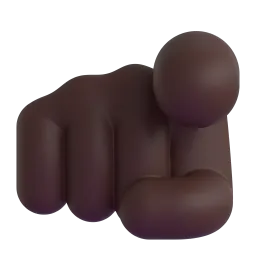 Emoji Indice verso l’osservatore: carnagione scura su Microsoft