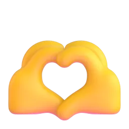 Heart Hands emoji on Microsoft
