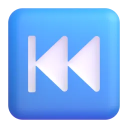 Microsoft での 前の曲ボタン 絵文字