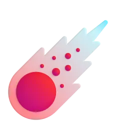 Komet-Emoji auf Microsoft