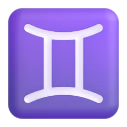 Zwillinge (Sternzeichen)-Emoji auf Microsoft