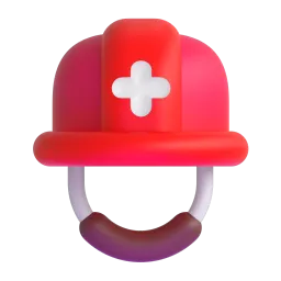 Emoji Topi keselamatan dengan palang putih pada Microsoft