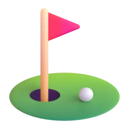 Golffahne-Emoji auf Microsoft
