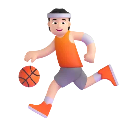 Person Bouncing Ball: Light Skin Tone emoji on Microsoft