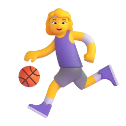 Woman Bouncing Ball emoji on Microsoft