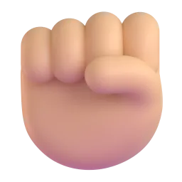Raised Fist: Medium Skin Tone emoji on Microsoft
