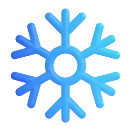 Schneeflocke-Emoji auf Microsoft
