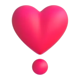 Heart Exclamation emoji on Microsoft