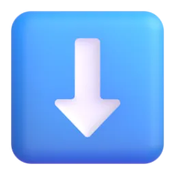 Pfeil nach unten-Emoji auf Microsoft