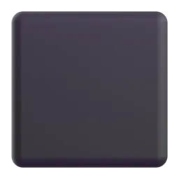 Black Large Square emoji on Microsoft