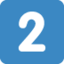 إيموجي مفتاح: 2 على X / Twitter