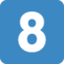 إيموجي مفتاح: 8 على X / Twitter