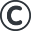 Copyright-emoji op X / Twitter