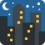 Emoji Notte stellata su X / Twitter