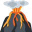Emoji Vulcano su X / Twitter