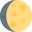 Waxing Gibbous Moon emoji on X / Twitter