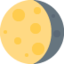 Waning Gibbous Moon emoji on X / Twitter