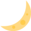X / Twitter의 초승달 이모지