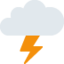Emoji Awan petir di X / Twitter