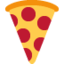 Pizzapunt-emoji op X / Twitter